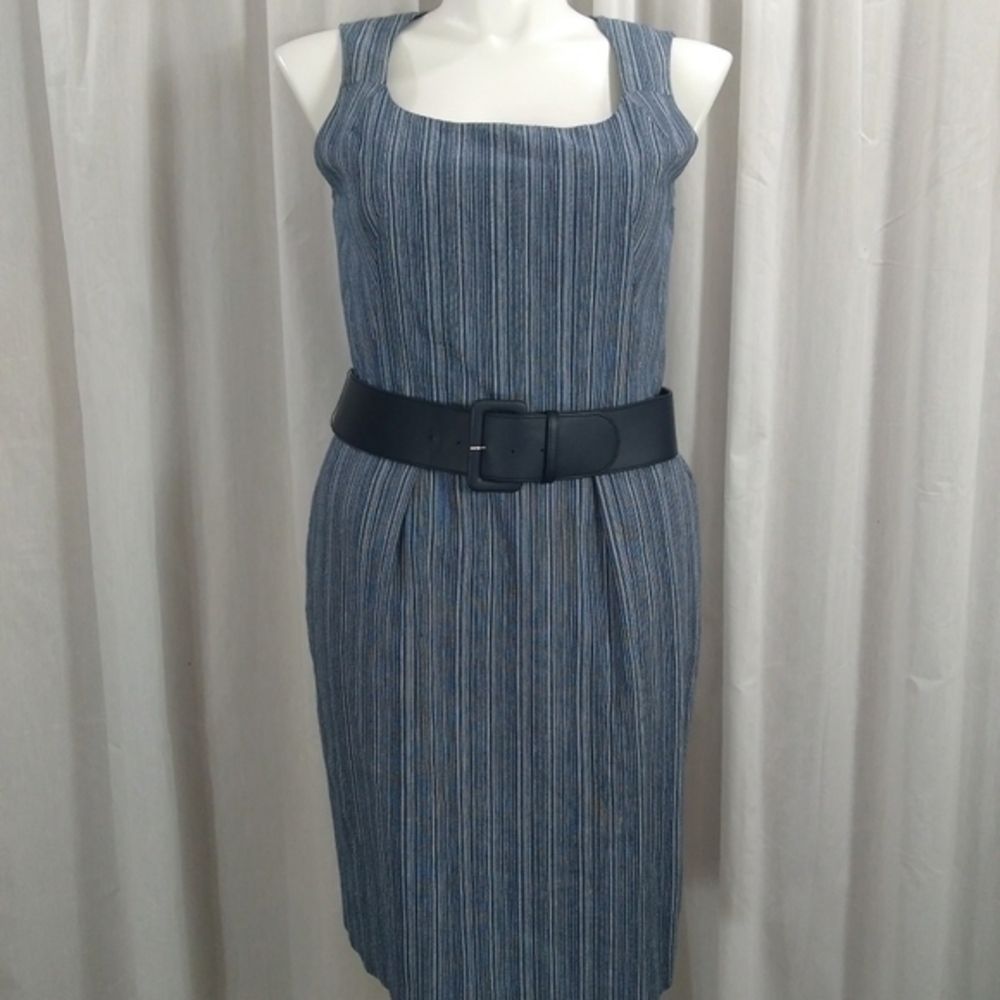 Sleeveless Belted Sheath dress